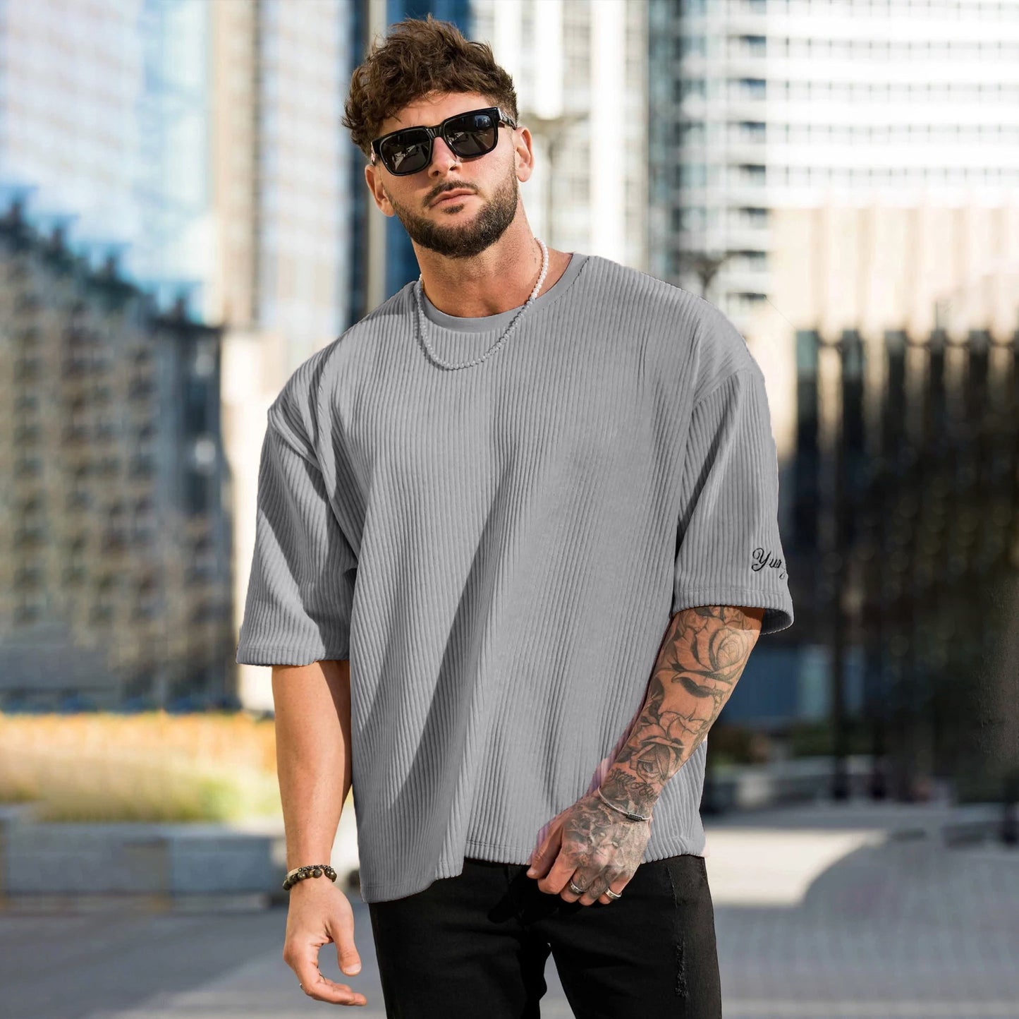 Fashion Loose Sports Short Sleeve Men